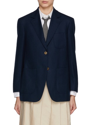 首图 - 点击放大 - THOM BROWNE - Single Breasted Notch Lapel Wool Blazer