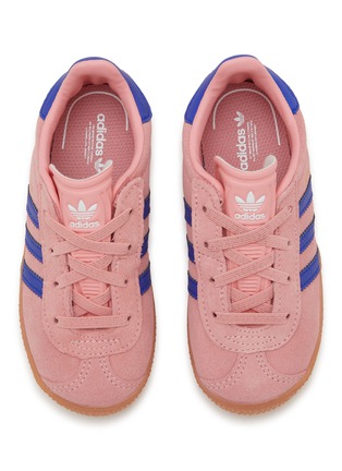 模特儿示范图 - 点击放大 - ADIDAS - Gazelle Cfel I Leather Toddlers Sneakers