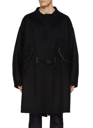 首图 - 点击放大 - J∞QUALITY  - TECLOR Stand Collar Wool Blend Melton Coat