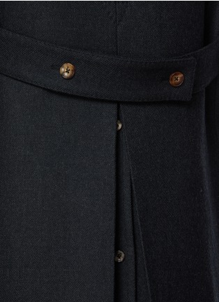  - J∞QUALITY  - in-a Ka-Date Notch Lapel Double Breasted Wool Blend Coat