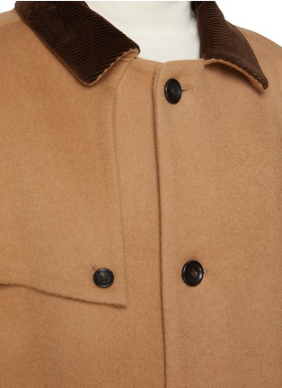 细节 - 点击放大 - J∞QUALITY  - TECLOR Contrast Collar Wool Blend Coat