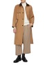 模特儿示范图 - 点击放大 - J∞QUALITY  - TECLOR Contrast Collar Wool Blend Coat