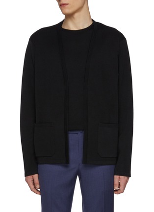 首图 - 点击放大 - J∞QUALITY  - trenta settanta Buttonless Patch Pocket Cashmere Silk Cardigan