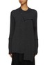首图 - 点击放大 - YOHJI YAMAMOTO - 拼接不对称针织开衫