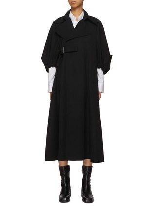 首图 - 点击放大 - YOHJI YAMAMOTO - 气球剪裁围裹大衣