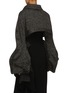 背面 - 点击放大 - YOHJI YAMAMOTO - 不规则短款粗花呢夹克