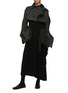 模特儿示范图 - 点击放大 - YOHJI YAMAMOTO - 不规则短款粗花呢夹克