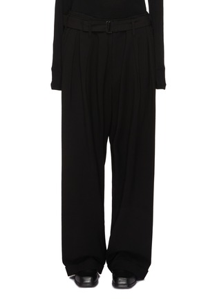 首图 - 点击放大 - YOHJI YAMAMOTO - 搭扣腰带褶间长裤