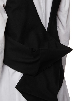  - YOHJI YAMAMOTO - 不对称立体剪裁背心