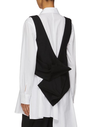 背面 - 点击放大 - YOHJI YAMAMOTO - 不对称立体剪裁背心