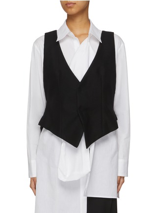 首图 - 点击放大 - YOHJI YAMAMOTO - 不对称立体剪裁背心