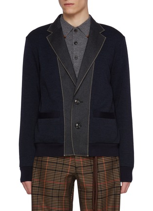 首图 - 点击放大 - KOLOR - 拼布纽扣开衫