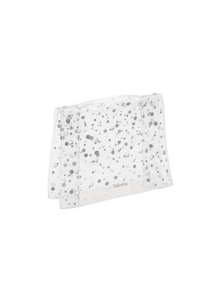 模特儿示范图 - 点击放大 - VALEXTRA - Iside Mini Rhinestone Bag Raincoat