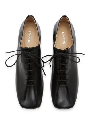 细节 - 点击放大 - LEMAIRE - 55 SOURIS 皮革德比高跟鞋