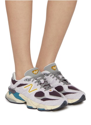 模特儿示范图 - 点击放大 - NEW BALANCE - 9060 Leather Women's Sneakers