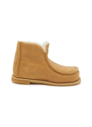 首图 - 点击放大 - JW ANDERSON - Padded Suede And Shearling Ankle Boots