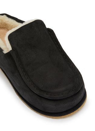 细节 - 点击放大 - JW ANDERSON - Sherling Suede Flat Slippers