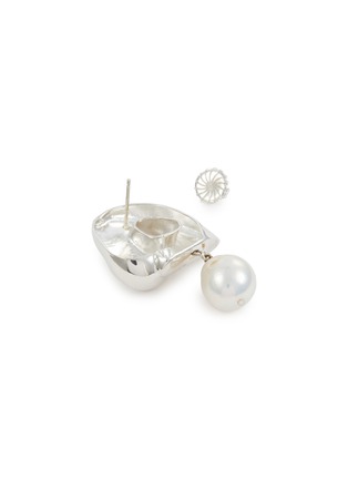 细节 - 点击放大 - AGMES - Large Sandra Freshwater Pearl Sterling Silver Earrings