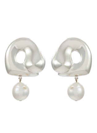 首图 - 点击放大 - AGMES - Large Sandra Freshwater Pearl Sterling Silver Earrings