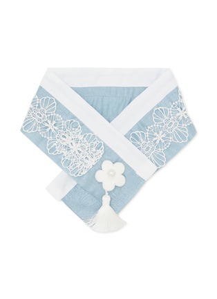 首图 –点击放大 - ITSDOG - 中号水仙花韩服狗狗披肩 — 浅蓝色
