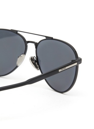 细节 - 点击放大 - PRADA - Metal Pilot Sunglasses