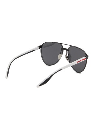 模特儿示范图 - 点击放大 - PRADA - Metal Pilot Sunglasses