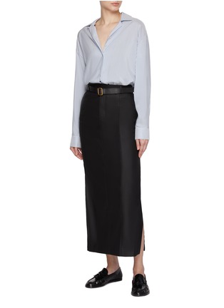 模特儿示范图 - 点击放大 - BETTTER - Wool Blend Skirt