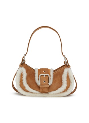 首图 - 点击放大 - OSOI - Hobo Brocle Shearling Crossbody Bag