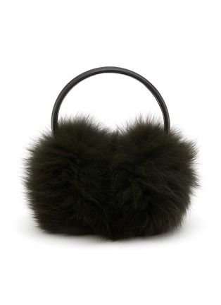 首图 - 点击放大 - YVES SALOMON - Fox Fur Lamb Leather Earmuffs