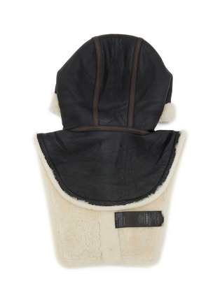 细节 - 点击放大 - YVES SALOMON - Hooded Lamb Shearling Collar