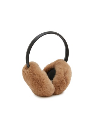 模特儿示范图 - 点击放大 - YVES SALOMON - Rex Rabbit Fur Earmuffs