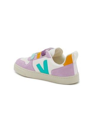 细节 - 点击放大 - VEJA - V-10 Velcro Leather Kids Sneakers