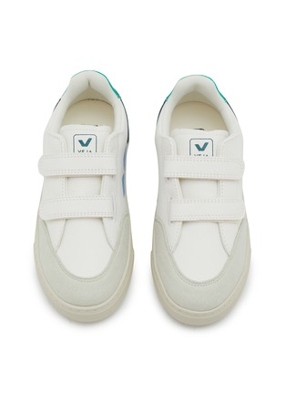 模特儿示范图 - 点击放大 - VEJA - V-12 Velcro Leather Kids Sneakers