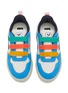 模特儿示范图 - 点击放大 - VEJA - V-10 Velcro Leather Kids Sneakers