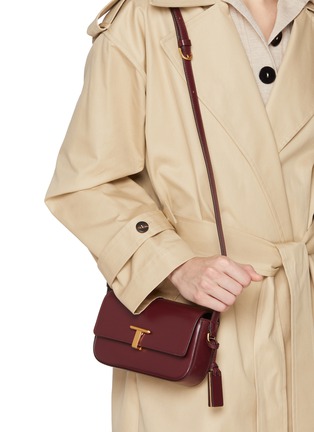 模特儿示范图 - 点击放大 - JOY GRYSON - Mini Tribeca Satchel Leather Shoulder Bag