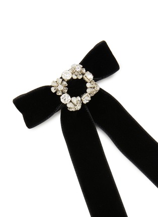 细节 - 点击放大 - JENNIFER BEHR - Kinley Crystal Silk Satin Bow Barrette