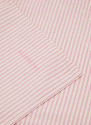 Detail View - 点击放大 - SUITE702 - bedMATE Striped Pillowcase — Pink/Ecru