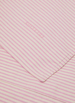 细节 –点击放大 - SUITE702 - Woven Thin Stripe King Size Duvet Cover — Pink/Ecru