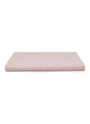 Main View - 点击放大 - SUITE702 - Woven Thin Stripe Queen Size Duvet Cover — Pink/Ecru