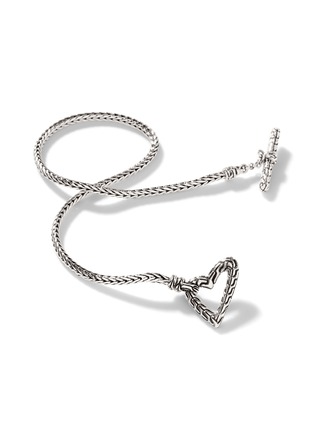 细节 - 点击放大 - JOHN HARDY - Classic Chain Manah Sterling Silver Foxtail Heart Bracelet — Size US