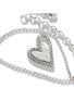 细节 - 点击放大 - JOHN HARDY - Classic Chain Manah Sterling Silver Diamond Heart Pendant Necklace — Size 16-18