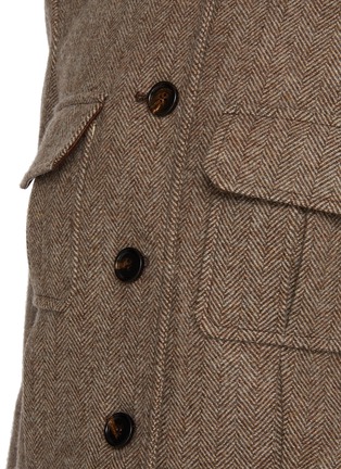  - CHLOÉ - Flap Pocket Virgin Wool Herringbone Jacket