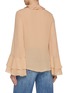 背面 - 点击放大 - CHLOÉ - Georgette Ruffle Sleeve Silk Blouse