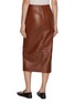 背面 - 点击放大 - CHLOÉ - Patch Pocket Glossy Leather Midi Skirt