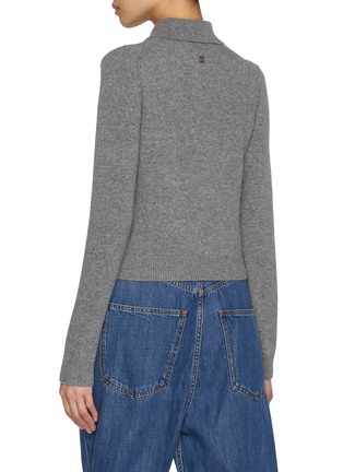 背面 - 点击放大 - CHLOÉ - Cropped Wool Cashmere Polo Shirt