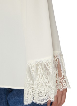  - CHLOÉ - Lace Cuffs Silk Blouse