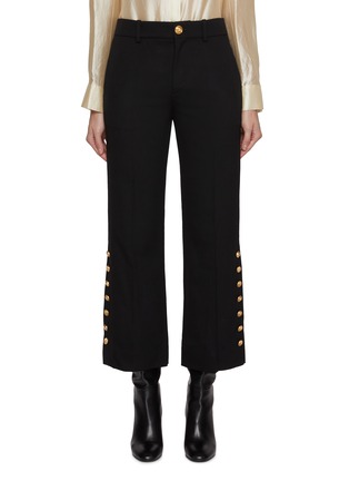 首图 - 点击放大 - CHLOÉ - Cropped Virgin Wool Blend De Poudre Pants