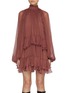 首图 - 点击放大 - CHLOÉ - Ruffle Silk Mousseline Mini Dress