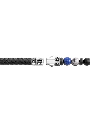细节 - 点击放大 - JOHN HARDY - Classic Chain Sterling Silver Brown Leather Triple Wrap Bracelet — Size UL