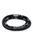 首图 - 点击放大 - JOHN HARDY - Classic Chain Sterling Silver Brown Leather Triple Wrap Bracelet — Size UL